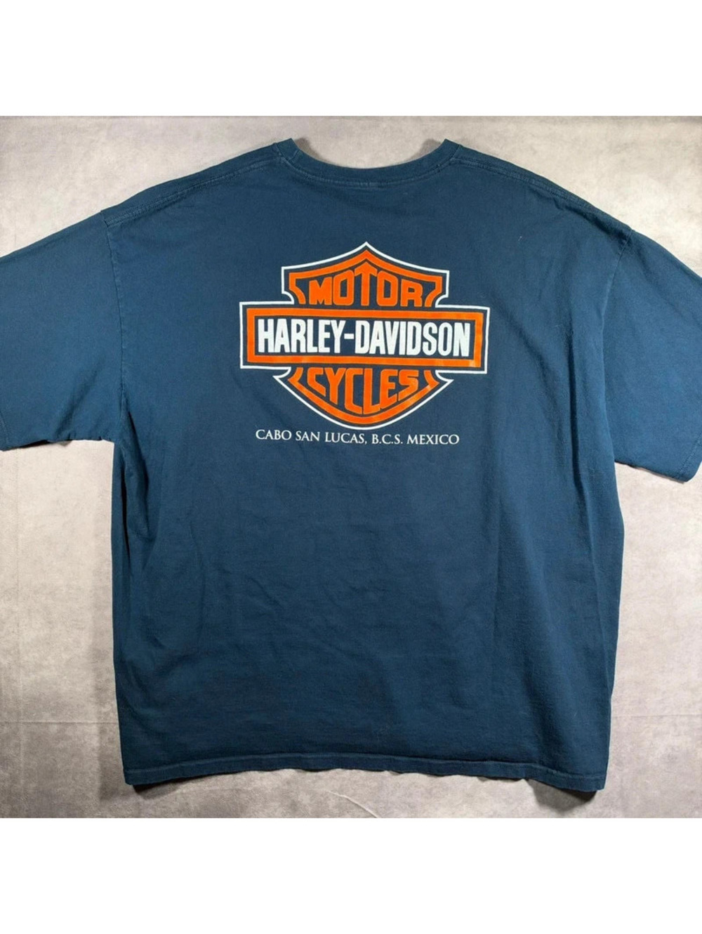 Harley-Davidson Cabo San Lucas Mexico Bar & Shield Graphic T-Shirt Navy Mens XXL